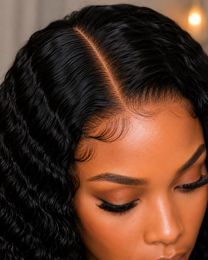 Amara Deep Wave Wig | HD & Transparent Lace | 100% Human Hair