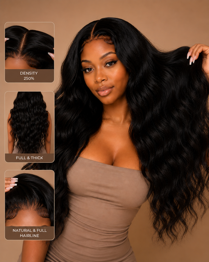 Savannah Natural Wave Wig | HD & Transparent Lace | 100% Human Hair