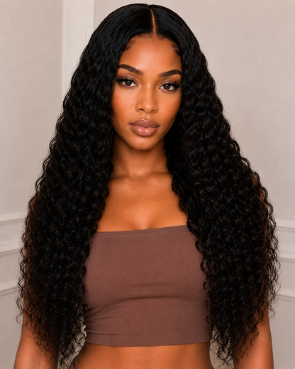 Amara Deep Wave Wig | HD & Transparent Lace | 100% Human Hair