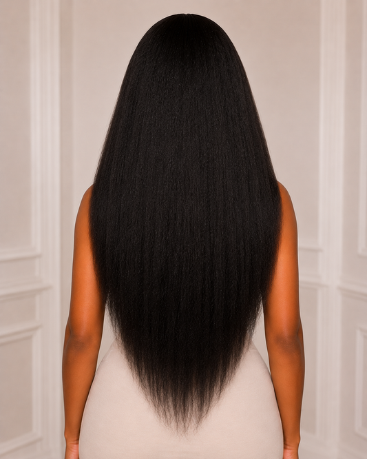 Nova Kinky Straight Wig | HD & Transparent Lace | 100% Human Hair