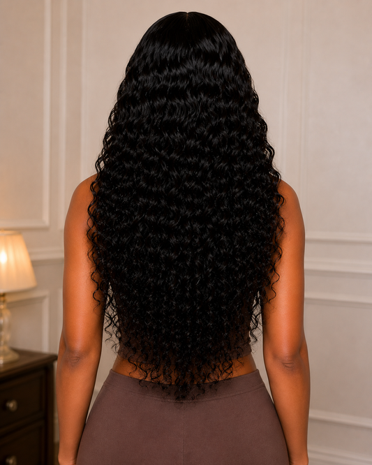 Amara Deep Wave Wig | HD & Transparent Lace | 100% Human Hair