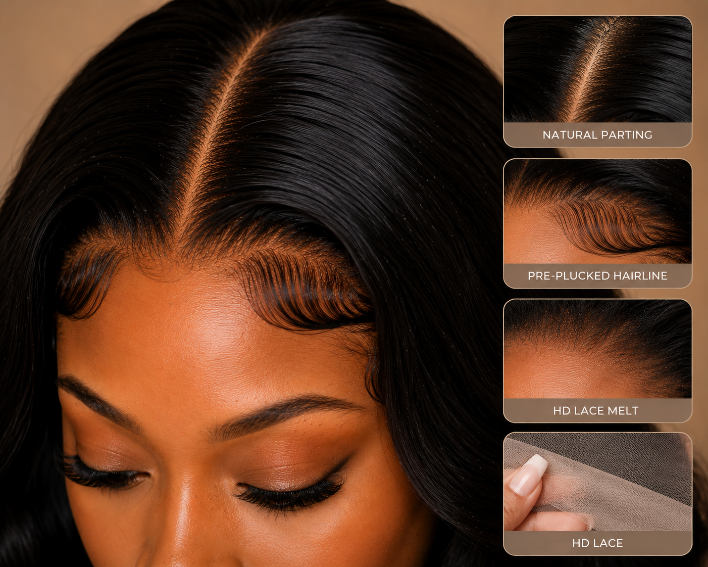 🌺 Savannah Unit | Natural Wave HD Lace Human Hair Wig