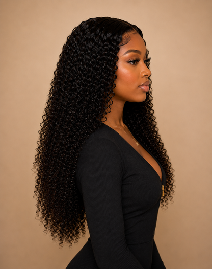 Sienna Deep Curly Wig | HD & Transparent Lace | 100% Human Hair