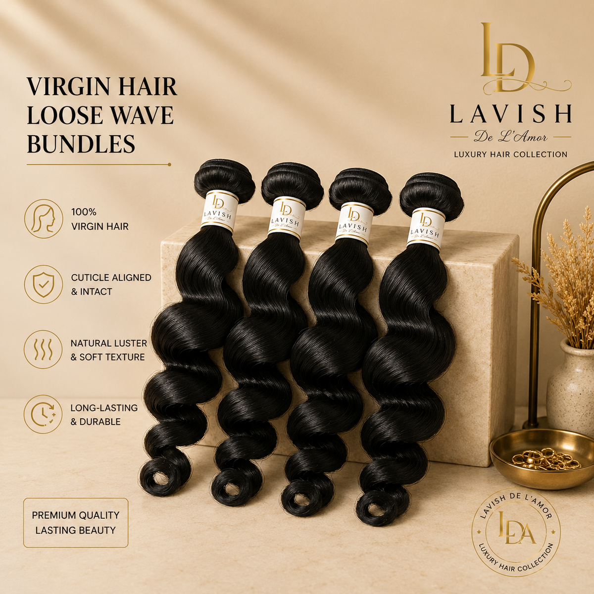 🦋 Serena Bundles | Loose Wave Human Virgin Hair Bundles