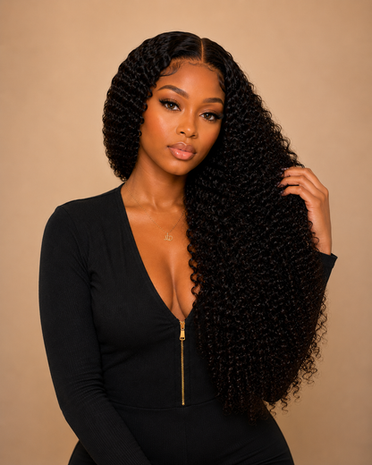 Sienna Deep Curly Wig | HD & Transparent Lace | 100% Human Hair