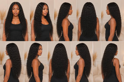 Amara Deep Wave Wig | HD & Transparent Lace | 100% Human Hair